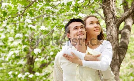 Amoureuse couple portrait heureux regarder femme [[stock_photo]] © pressmaster