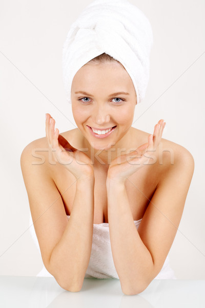 Reinheit Frische Porträt sauber Mädchen tragen Stock foto © pressmaster