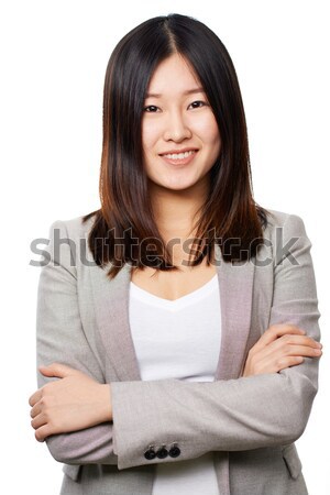 Joli employé portrait réussi femme d'affaires regarder [[stock_photo]] © pressmaster