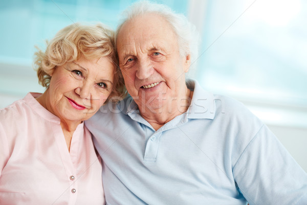 Gelukkig pensioen portret openhartig genieten Stockfoto © pressmaster