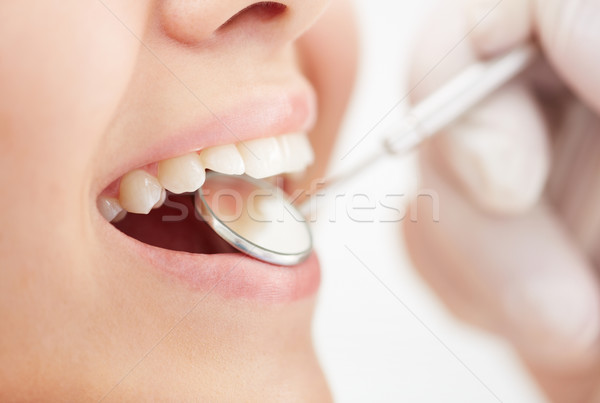 Bouche soins humaine ouvrir orale Photo stock © pressmaster