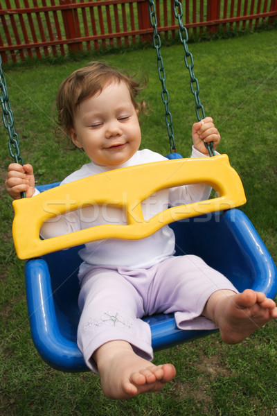 Plaisir portrait heureux bébé été [[stock_photo]] © pressmaster