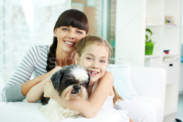 матери дочь ПЭТ портрет счастливая девушка Сток-фото © pressmaster