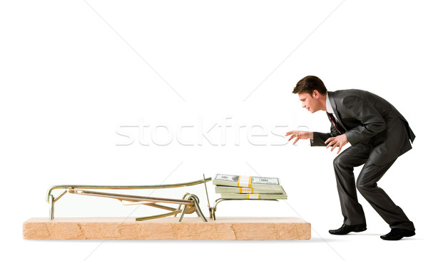 Trap Fotografia uważny biznesmen stałego myszą Zdjęcia stock © pressmaster