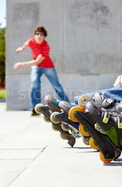 Roller skating Stock photo © pressmaster