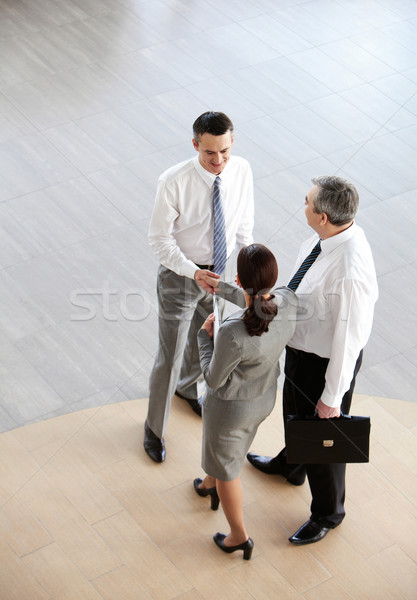 Handshaking partners Stock photo © pressmaster
