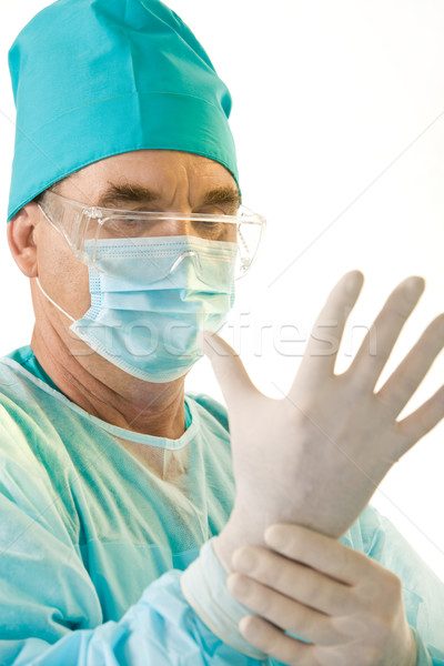 [[stock_photo]]: Opération · portrait · médecin · pansement · médicaux · gants