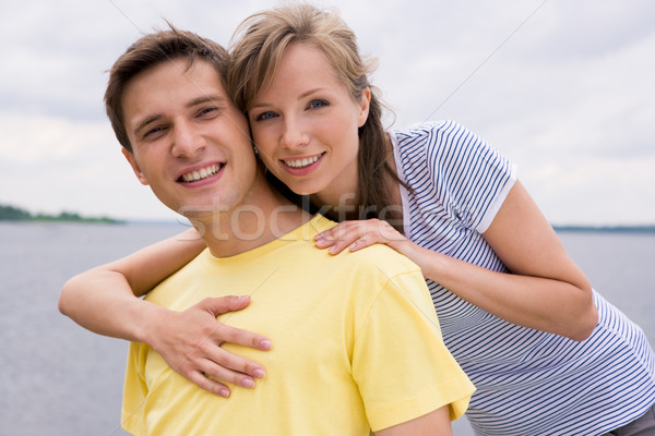 Affection photo blond fille élégant [[stock_photo]] © pressmaster