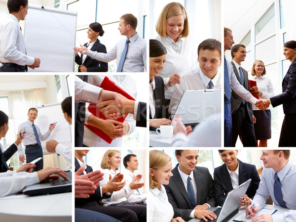 üzlet környezet üzletemberek különböző prezentációk tárgyalás Stock fotó © pressmaster