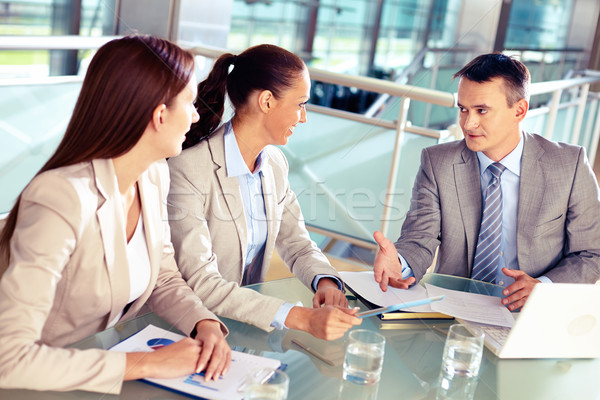 Listening to boss Stock photo © pressmaster