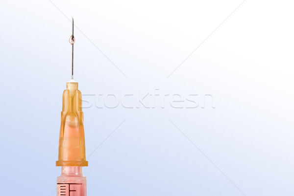 éles tű makró kép injekciós tű csepp Stock fotó © pressmaster