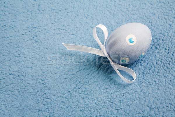 Stockfoto: Pasen · geschenk · Blauw · geschilderd · easter · egg