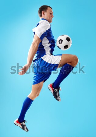 Footballers in jump Stock photo © pressmaster