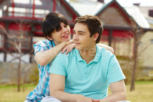 Me doce homossexual casal proximidade Foto stock © pressmaster