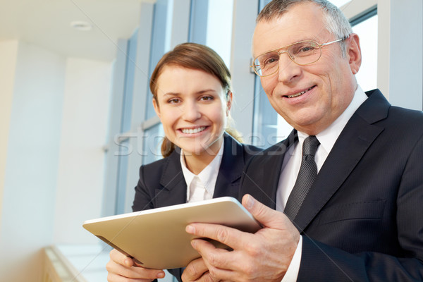 Leider senior business gelukkig onderneemsters vrouw Stockfoto © pressmaster