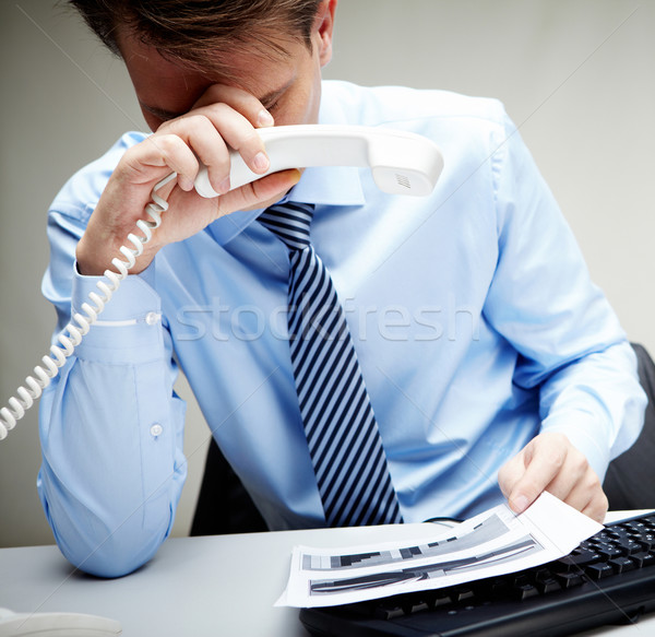 Tired businessman Stock photo © pressmaster