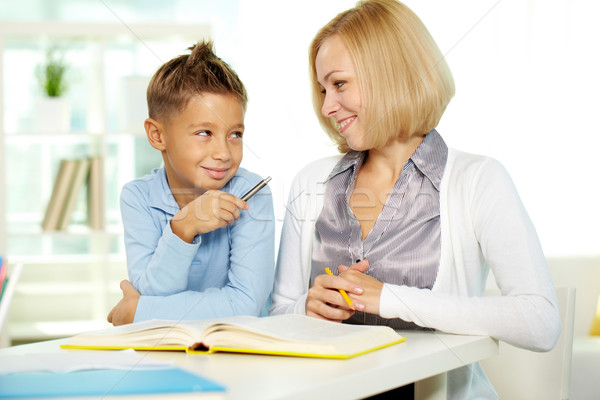 [[stock_photo]]: Idées · portrait · joli · tuteur · diligent