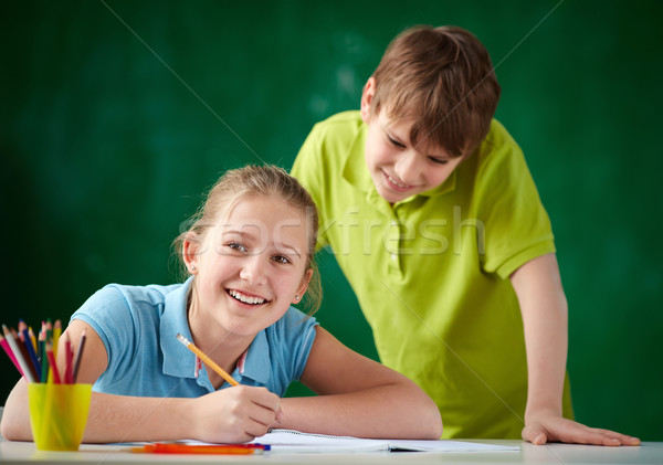 Happy schoolchild Stock photo © pressmaster