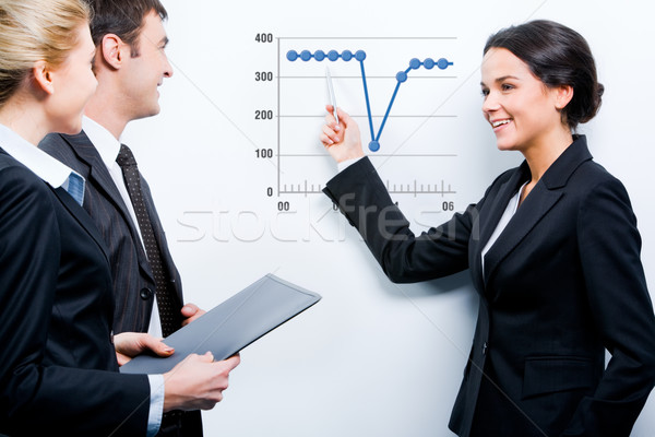 Briefing portrait réussi femme d'affaires affaires Photo stock © pressmaster