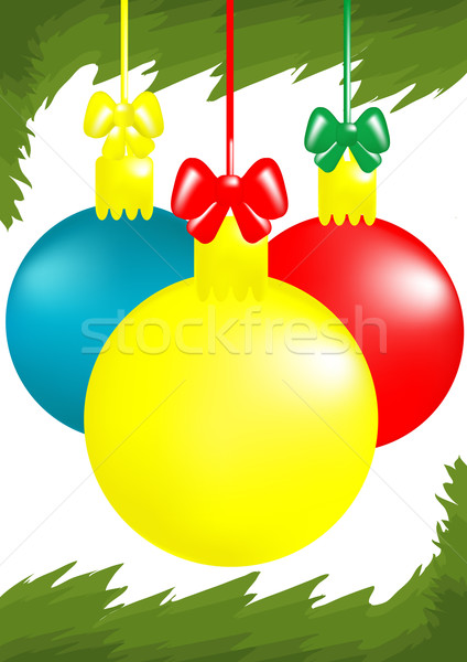 three x-mas balls  Stock photo © pressmaster
