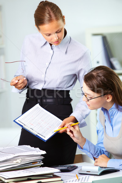 Looking at paper Stock photo © pressmaster