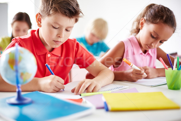Stock photo: Busy learners