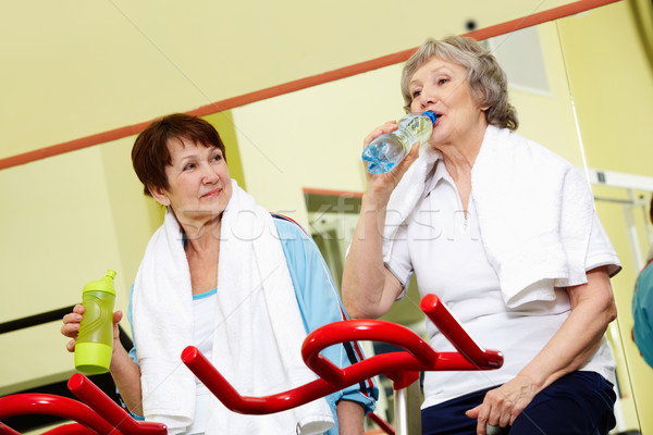 Stock photo: Refreshing after exercises 