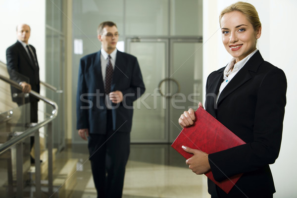 üzlet hölgy okos gyönyörű üzletasszony piros Stock fotó © pressmaster