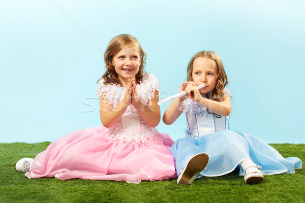 Infantile giocare ritratto due cute ragazze Foto d'archivio © pressmaster