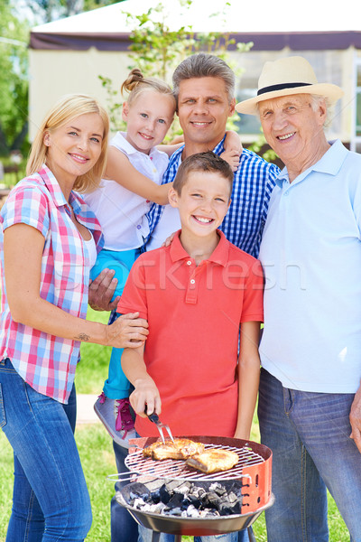 [[stock_photo]]: Week-end · ensemble · famille · grand · cinquième · rassemblement