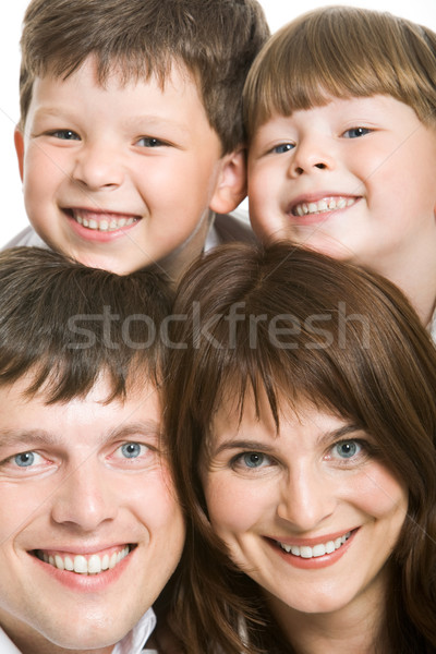 Foto stock: Família · alegria · foto · atraente · pai · mãe