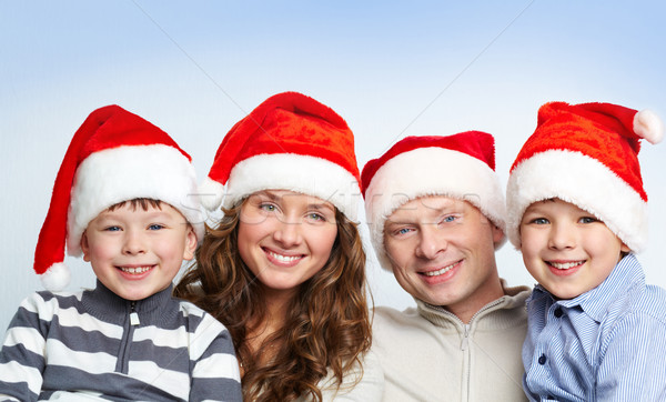 Stock photo: Family of Santas