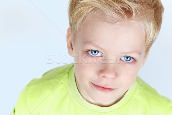 Charmant yeux bleus portrait sourire visage [[stock_photo]] © pressmaster