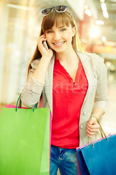 Shopper phoning Stock photo © pressmaster