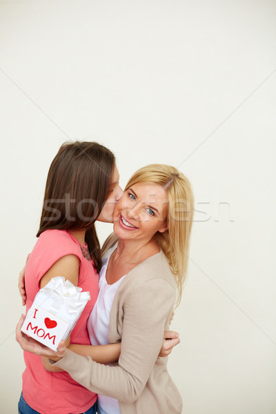 Congratulating mom Stock photo © pressmaster