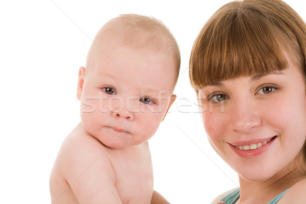 Stock photo: Mother and baby