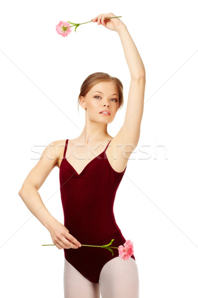 Hölgy portré bájos ballerina friss néz Stock fotó © pressmaster