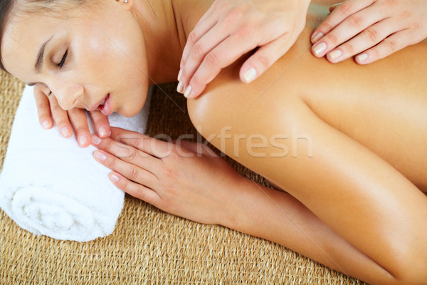 Stock foto: Massage · Salon · Vergnügen · spa · Gesicht