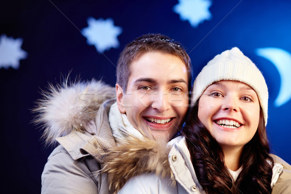 радости портрет счастливым пару глядя камеры Сток-фото © pressmaster