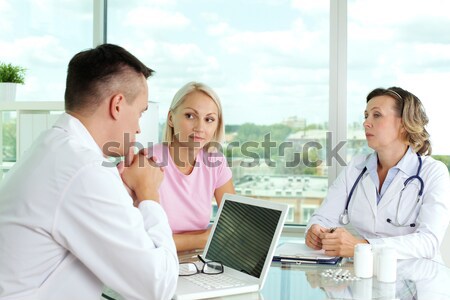 Trabajo retrato masculina practicante presión arterial Foto stock © pressmaster