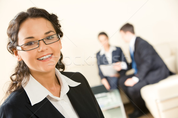 Zdjęcia stock: Smart · liderem · portret · działalności · pracy · zespołu