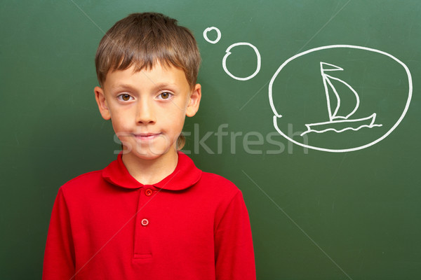 Boy and sail Stock photo © pressmaster