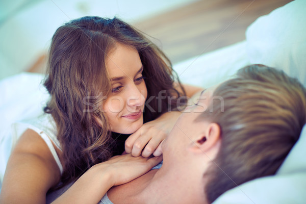 Foto stock: Sereno · Pareja · jóvenes · mujer · amor · persona