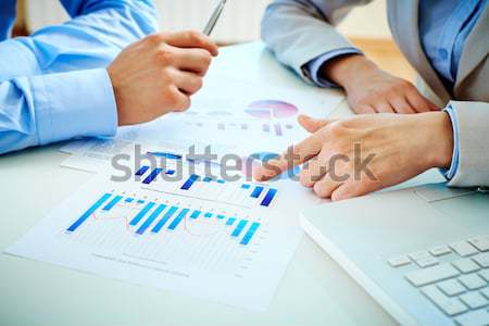 Discussing document Stock photo © pressmaster