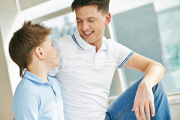 радостный отцом сына фото счастливым человека сын Сток-фото © pressmaster