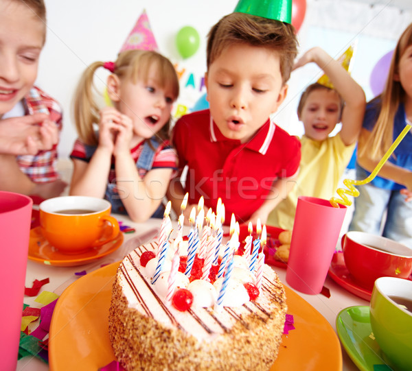 Cake for kids Stock photo © pressmaster