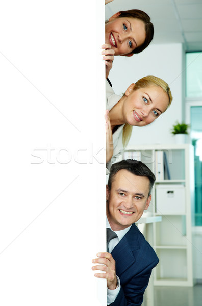 Stock fotó: Boldog · munkatársak · portré · üzleti · partnerek · ki · üzlet