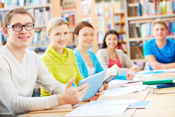 Stock photo: Learners in library