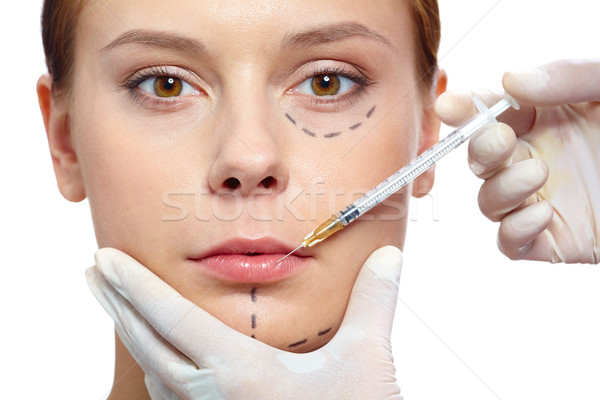 Zdjęcia stock: Botox · terapii · świeże · kobieta · twarz