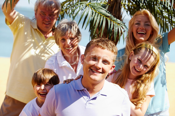 Foto stock: Verano · diversión · retrato · feliz · altos · jóvenes